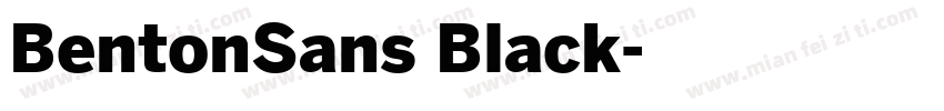 BentonSans Black字体转换